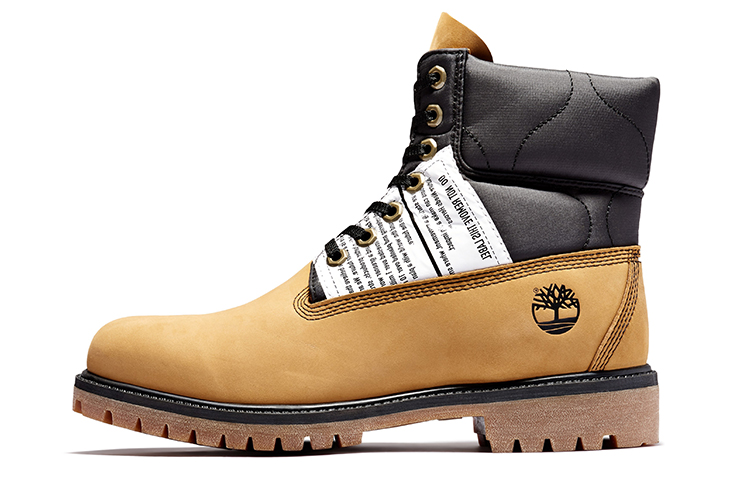 Мужские ботинки Timberland Premium Boot (коричнево-белые)