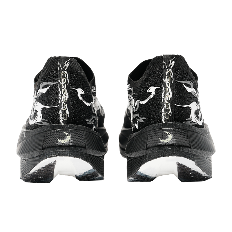 Anta C202 6.0 PRO Cushioning, Wear Resistant Low top Carbon Plate Racing Running Shoes Men’s Black White Gray