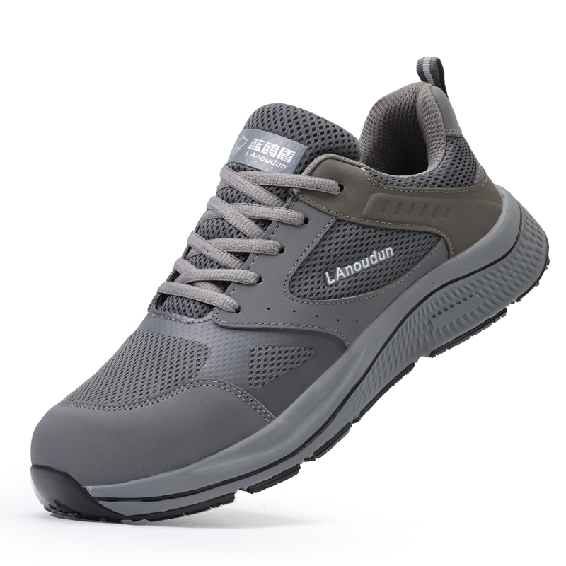 LANOUDUN Slip Resistant Coverage With Impact Resistance Low top Outdoor Shoes Men’s Dark Gray