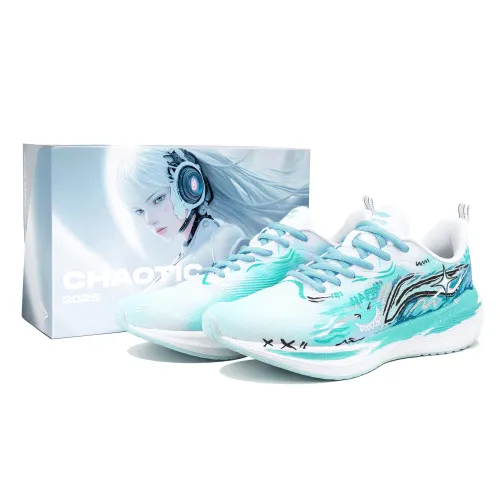Li Ning Wuyue Cushioning Breathable Low top Casual Physical Fitness Test & Exam Running Shoes Men's Green