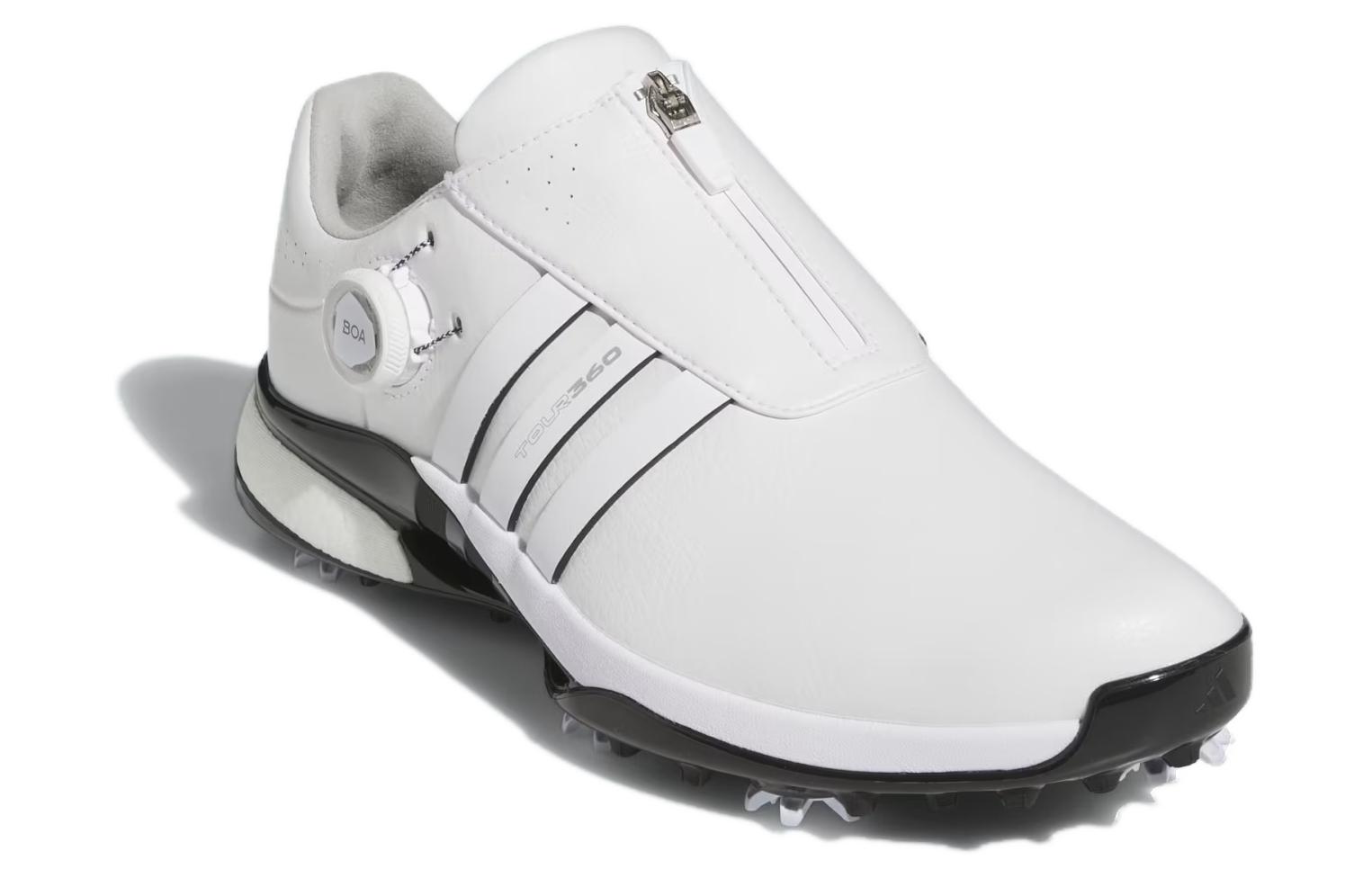 Adidas Tour360 24 Boa Boost Cushioning Abrasion Resistant Cushioning, Wear Resistant Low top Golf Shoes Men’s White