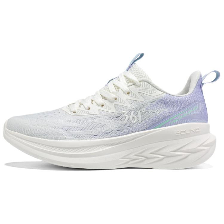361° Cushioning, Wear Resistant Low top Casual Sprint Running Shoes Women’s Purple White