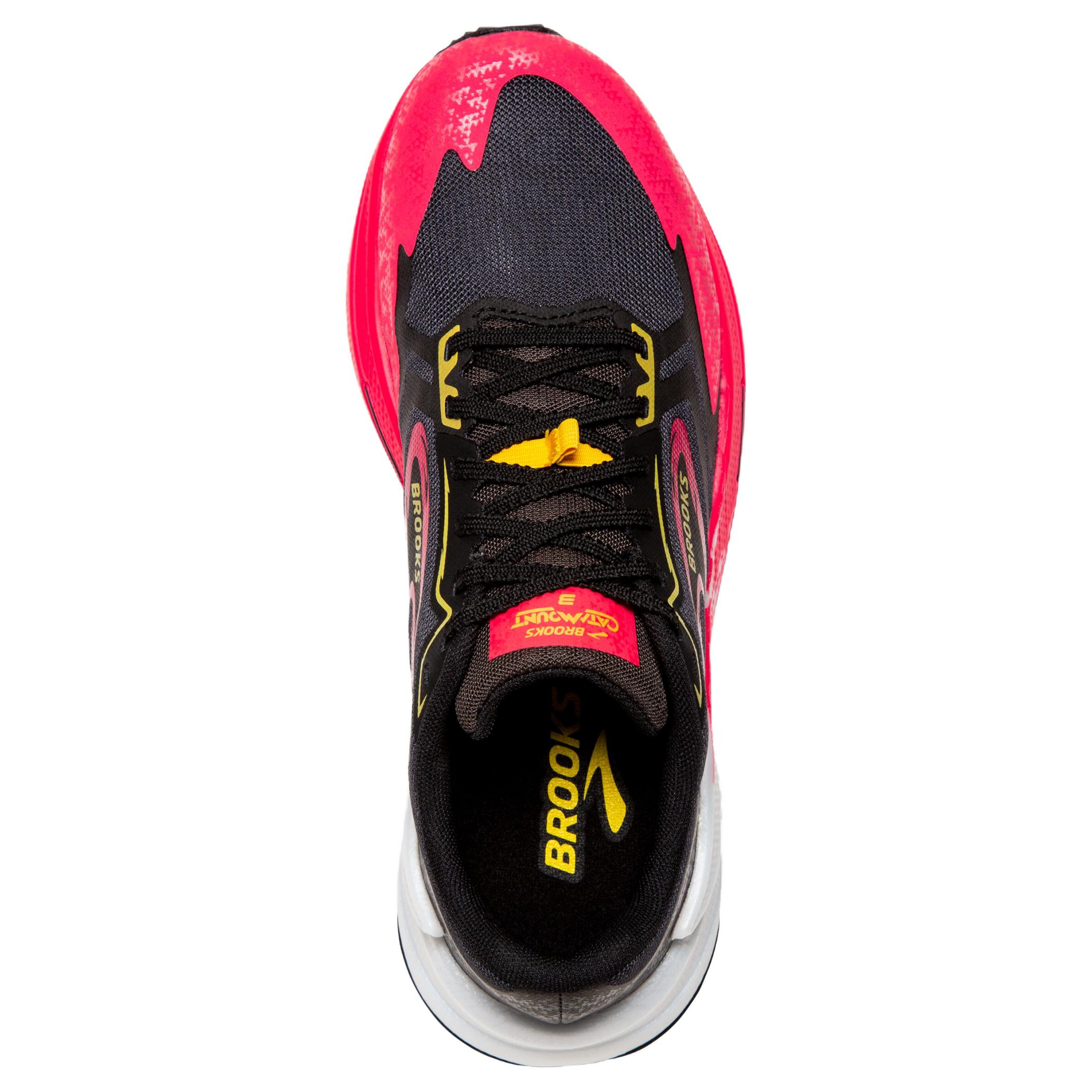 Brooks Catamount Slip Resistant Abrasion Resistant Low top Trail Running Shoes Women’s Black Red