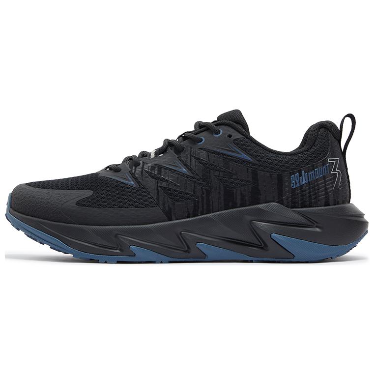 361° Yushan 2 Slip Resistant Abrasion Resistant Low top Trail Running Shoes Men’s Black Blue