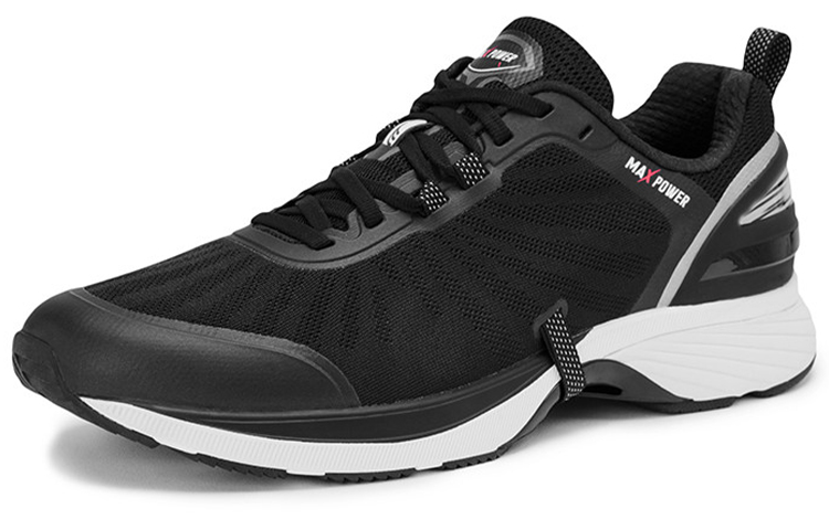 DO WIN Cushioning Slip Resistant Abrasion Resistant Support Low top Casual Running Shoes Unisex Black White