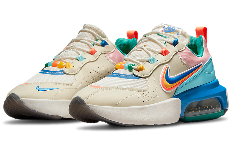 Женские кроссовки Nike Air Max Verona (бежево-разноцветные) — Бежевый / зелёный / синий / жёлтый / розовый — фото 3