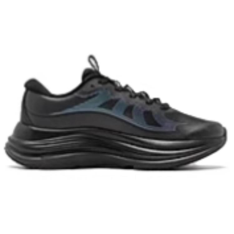 QIAODAN Cushioning Slip Resistant Low top Running Shoes Women’s Black Blue