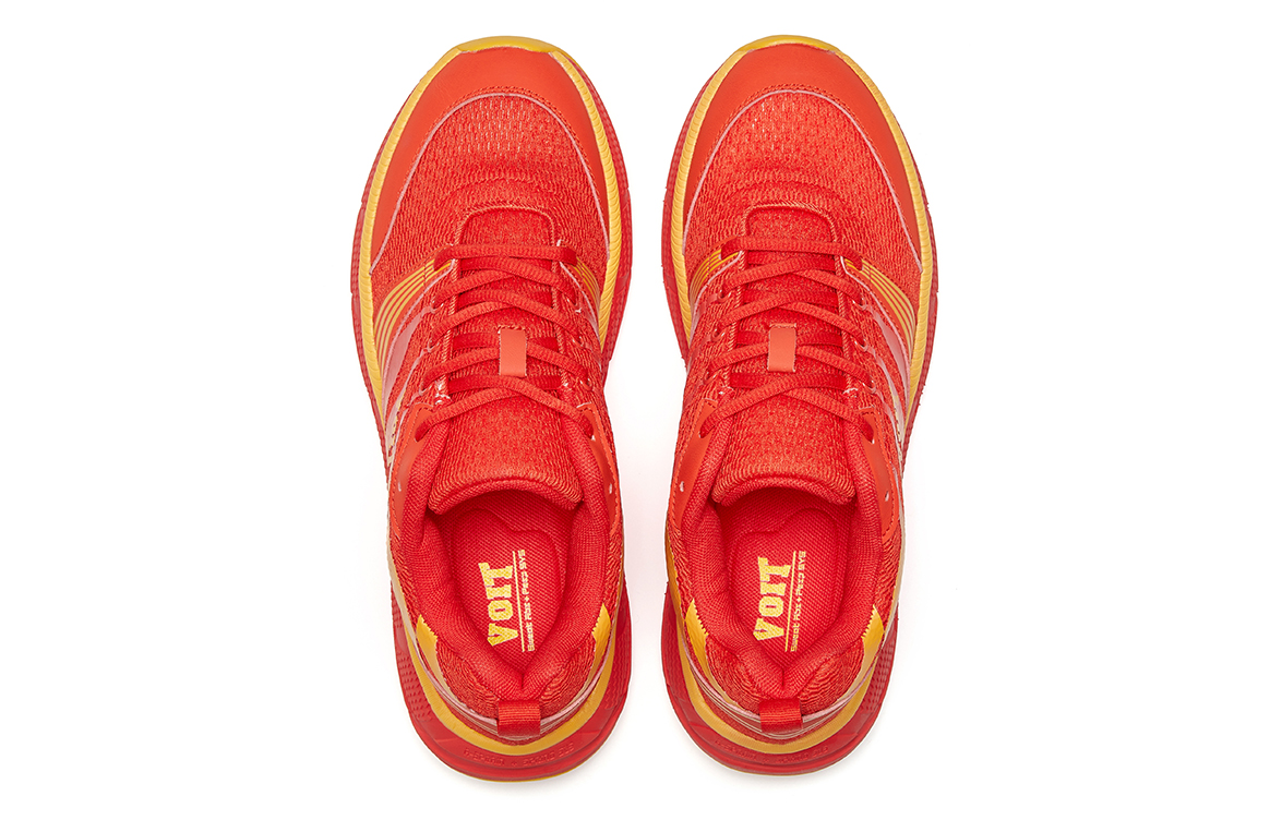 VOIT Running Shoes Unisex Low Top Red Yellow