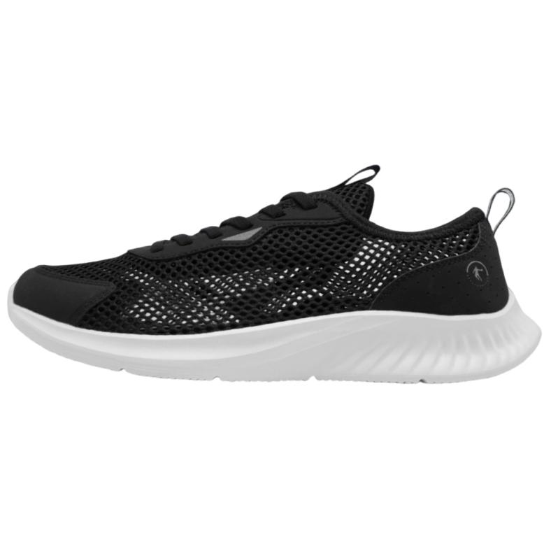 QIAODAN Slip Resistant, Abrasion Resistant, Breathable Low top Casual Running Shoes Men’s Black White