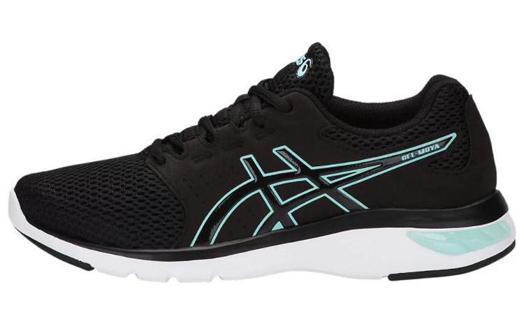 ASICS Gel moya Sports Abrasion Resistant Breathable Low top Running Shoes Women's Black Green