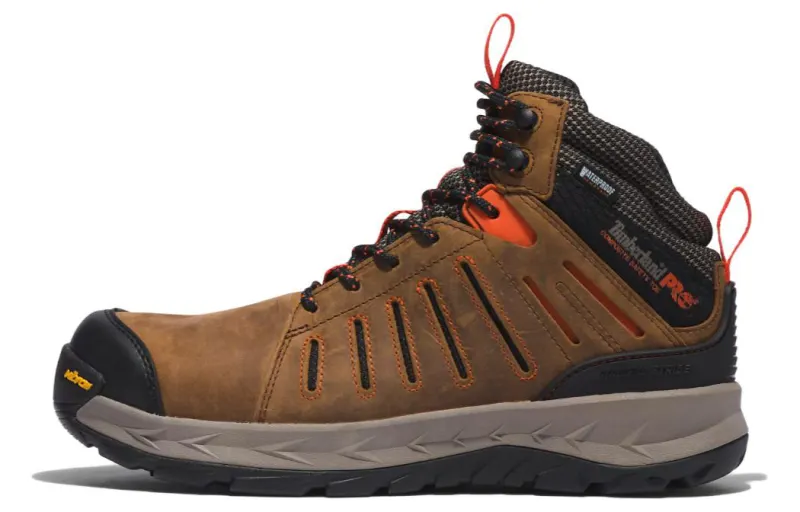 Timberland Comfortable And Trendy Lightweight, Wear resistant, And Non slip High top Outdoor Shoes Brown