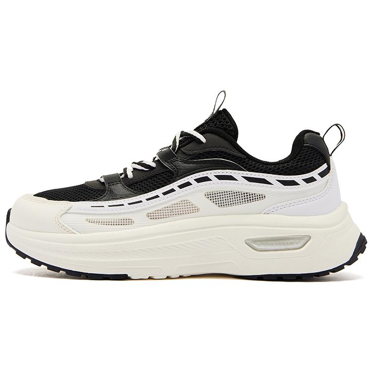 QIAODAN Cushioning Slip Resistant Low top Running Shoes Women’s White Black