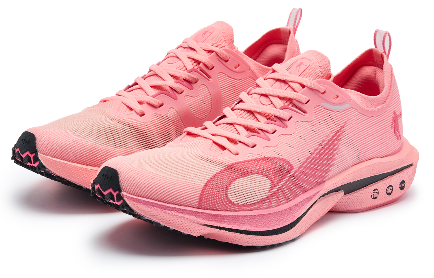 QIAODAN Cushioning Slip Resistant Abrasion Resistant Low top Running Shoes Women’s Pink