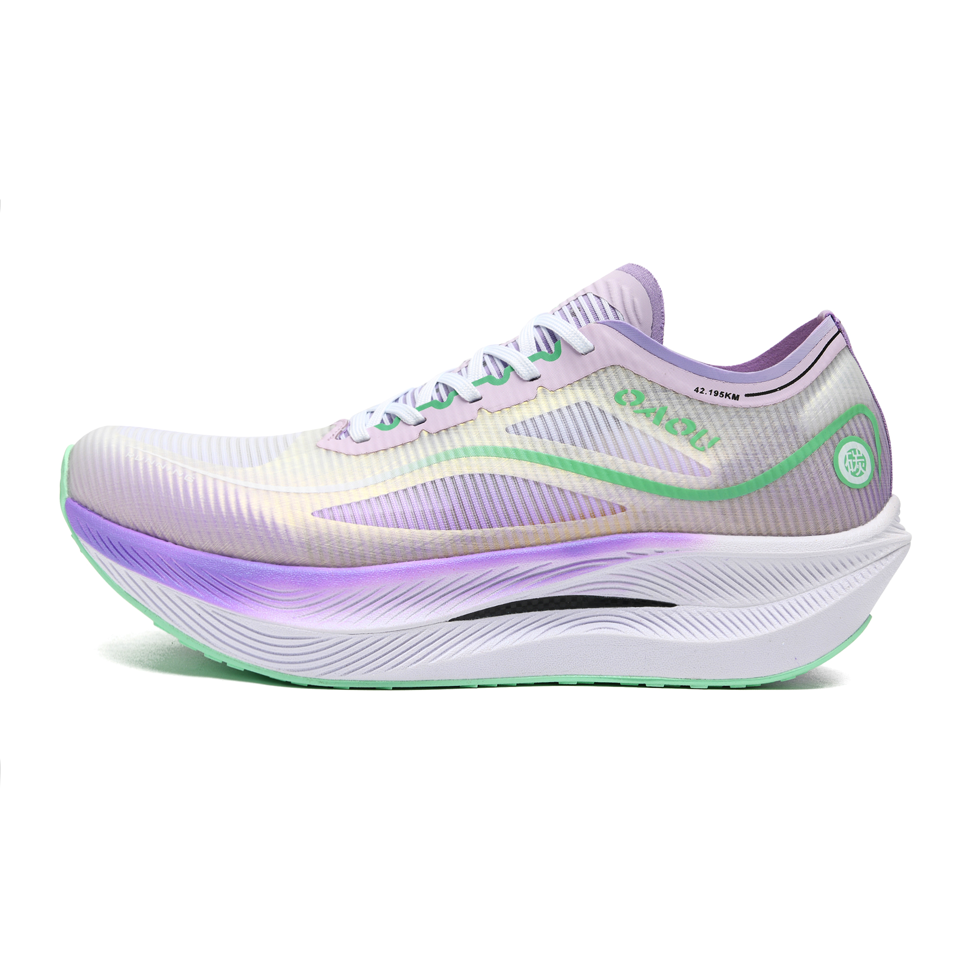 OAOU Somersault Cloud 3.0pro supercritical full-length nylon plate, professional marathon racing, middle school physical examination track and field training, high wear and durability, high rebound propulsion, cross-country running shoes, same style for men and women, catkin purple