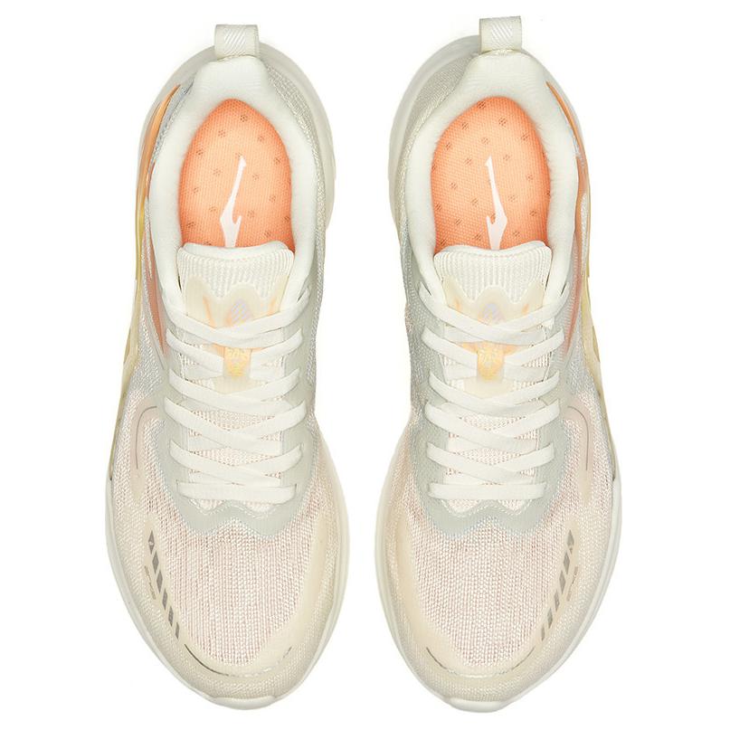 Erke Cushioning, Wear Resistant Low top Casual Running Shoes Women’s White Orange