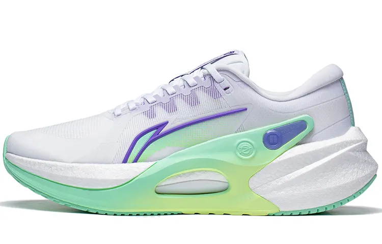 Li Ning Furious Rider 7.0 Low top Li Ning BOOM Technology Sprint Running Shoes Men's White Purple