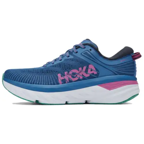 HOKA ONE ONE Bondi 7 Vallarta Blue Phlox Pink Women's