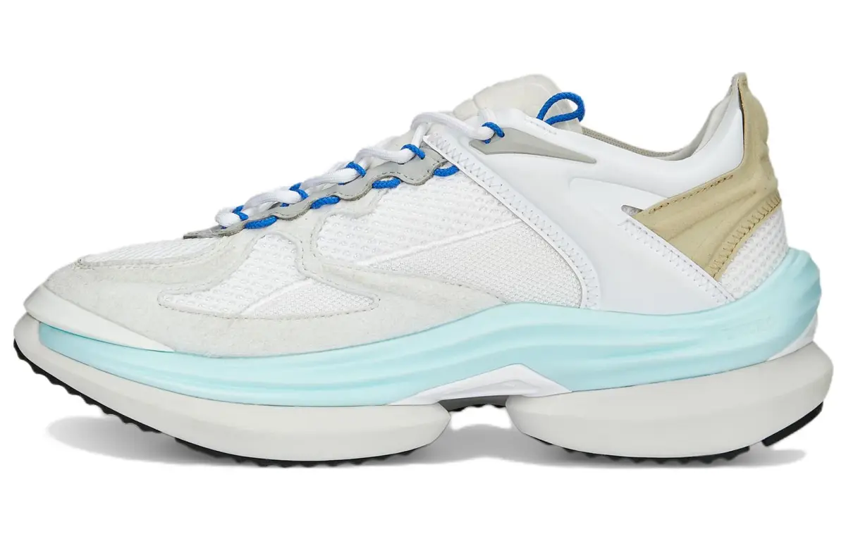 PUMA Slip Resistant Abrasion Resistant Slip Resistant Abrasion Resistant Low top Running Shoes Unisex White Gray Blue