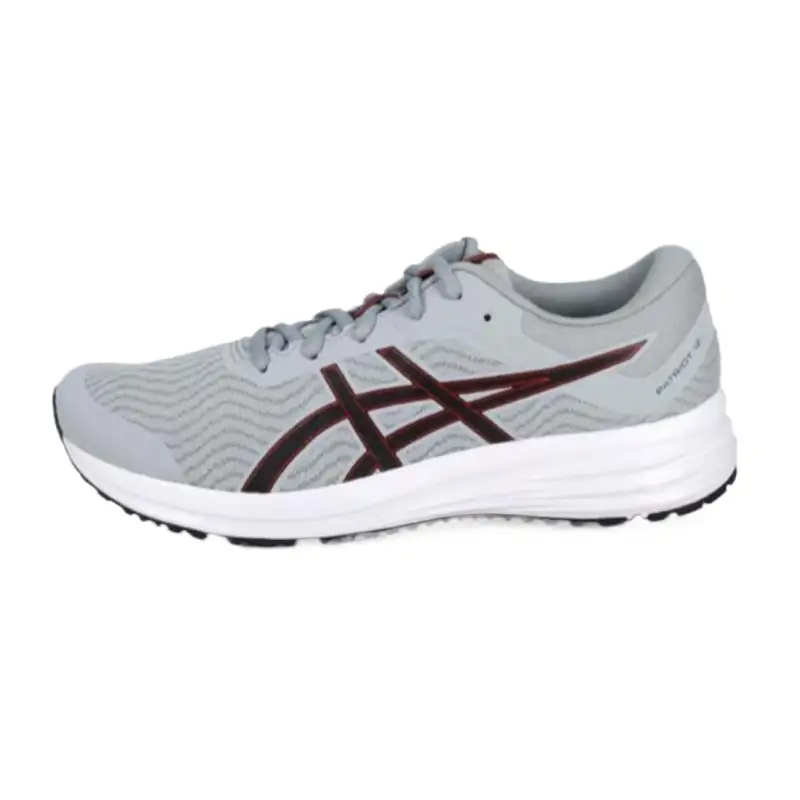 Asics Patriot 12 Low top Running Shoes Men's Gray Black Red