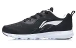 Li Ning Versatile Mesh, Textile Cushioning Slip Resistant Breathable Lightweight Low top Running Shoes Women's Black