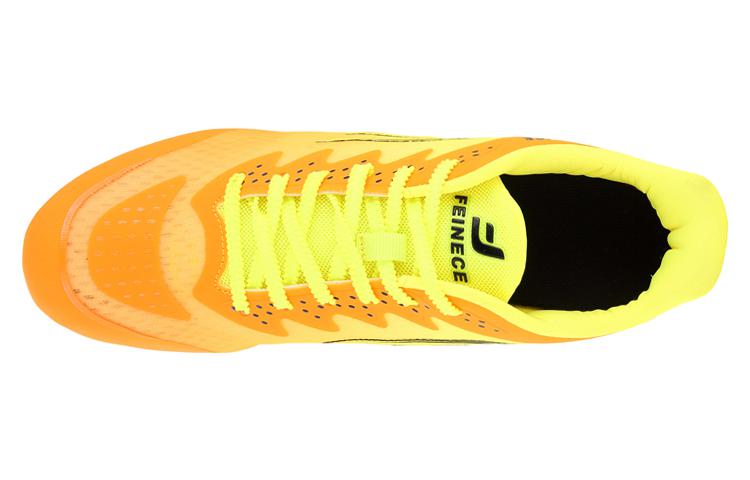 FEINECE Running Shoes Unisex Low Top Orange/Neon Green/