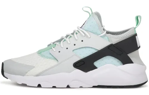 Nike Air Huarache Run Ultra Sports Trendy Anti-Slip Lightweight Low-top Running Shoes Men's Silver White Black