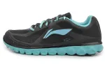 Li Ning Cushioning Breathable Abrasion Resistant Slip Resistant Low top Running Shoes Women's Black Blue