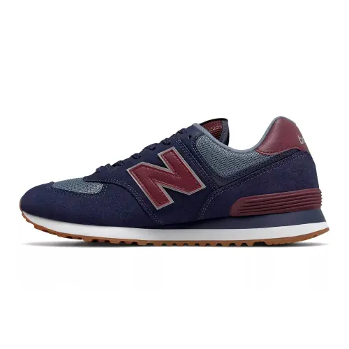 New Balance NB 574 Comfortable Low top Running Shoes Men's Blue Brown