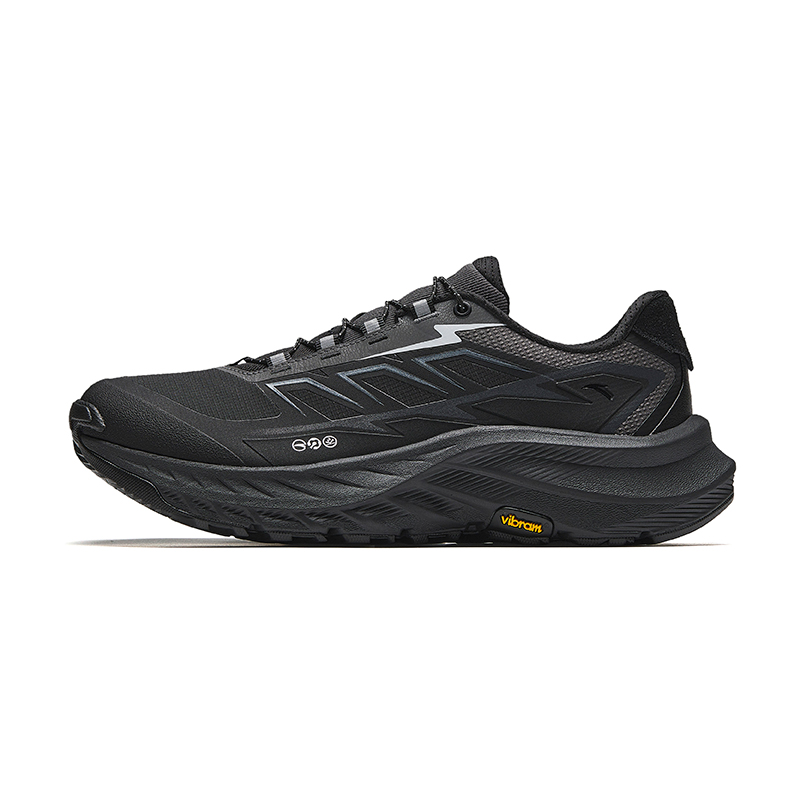 Anta Cushioning Slip Resistant Abrasion Resistant Low top Running Shoes Men’s Black