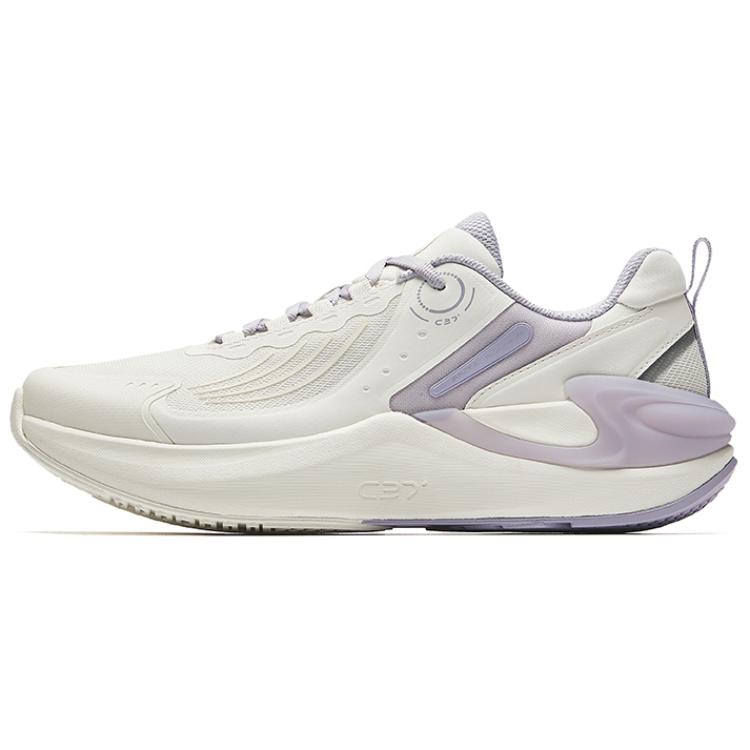 Anta C37+ Textile, Synthetic Leather Low top Running Shoes Women’s White Purple