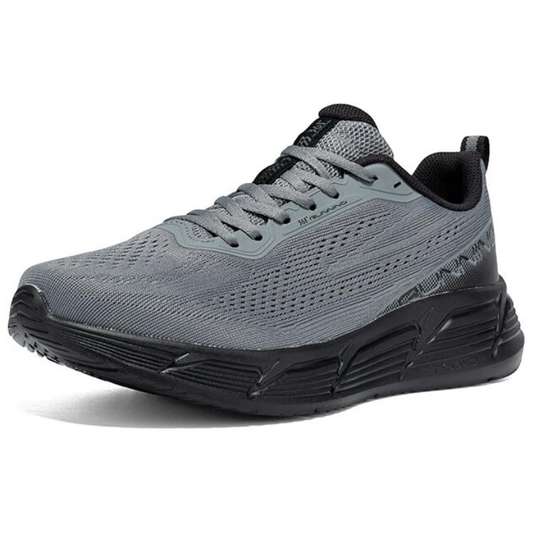 361° Slip Resistant Lightweight Abrasion Resistant Low top Sprint Running Shoes Men’s Gray Black