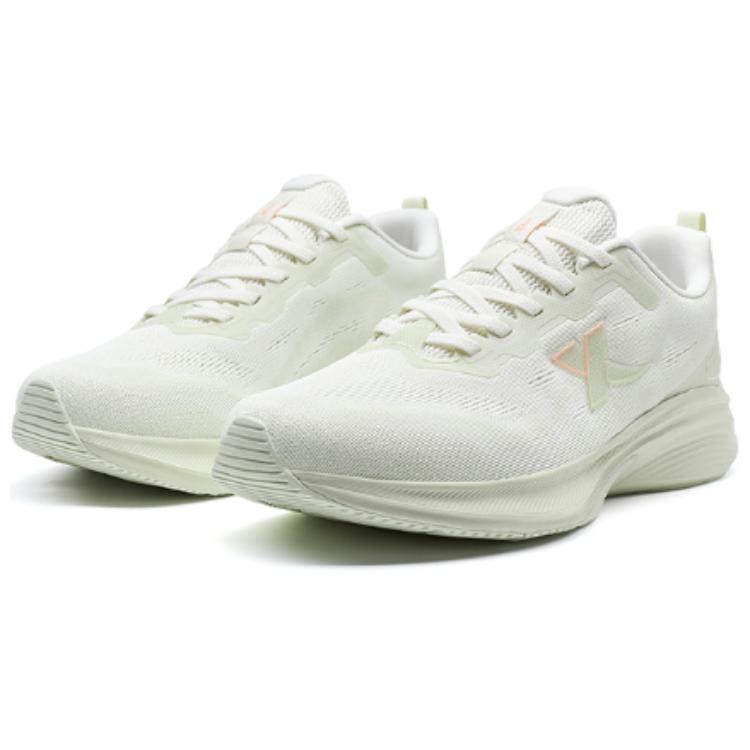 XTEP Comfortable And Trendy Slip Resistant Abrasion Resistant Low top Training Sprint Running Shoes Women’s White Green