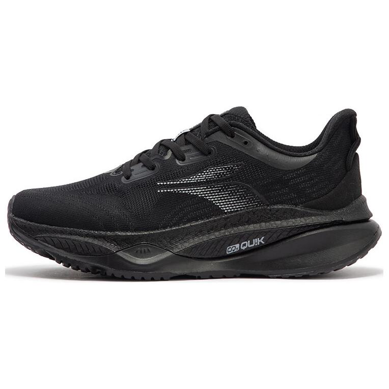 361° Fiery 4 Comfortable Cushioning Lightweight Low top Sprint Running Shoes Men’s Black Gray