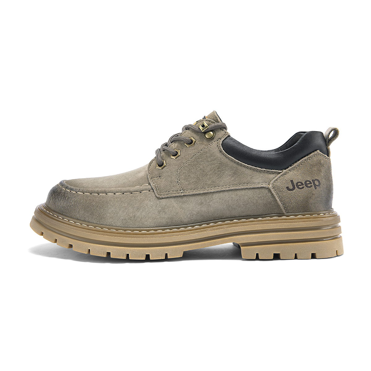 Jeep Leisure Collection Pigskin Men's Casual Shoes Men's Khaki