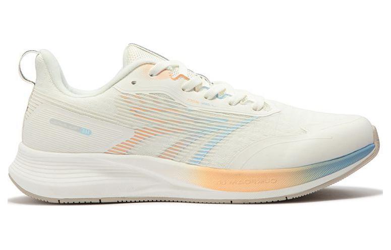 361° Cushioning Low top Sprint Running Shoes Women’s White Blue Yellow