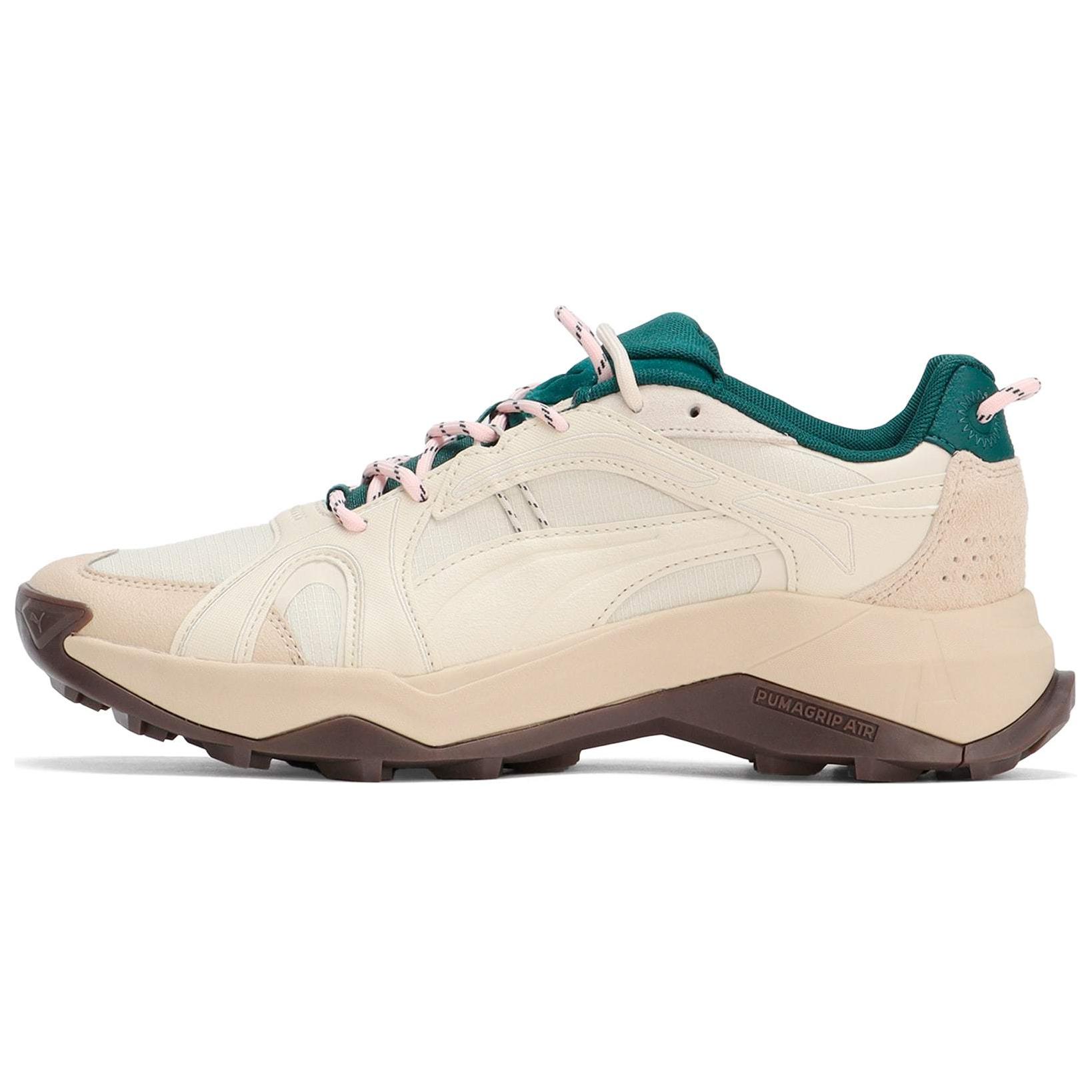 PUMA Explore Nitro Slip Resistant Abrasion Resistant Low top Running Shoes Unisex Beige Brown