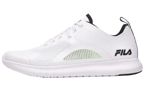 FILA Comfortable Textile, Mesh Low top Running Shoes Men's White
