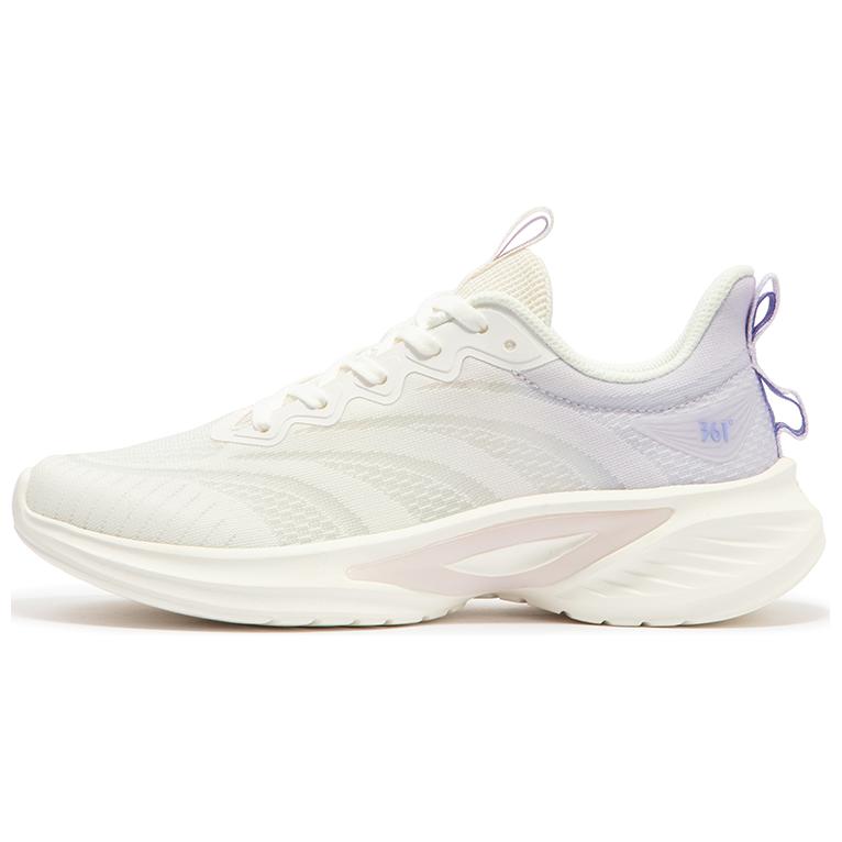 361° Cushioning Abrasion Resistant Cushioning, Wear Resistant Low top Running Shoes Women’s White Purple