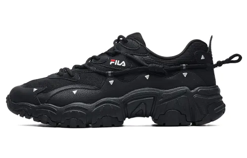 FILA Low Top Running Shoes 'Black White'