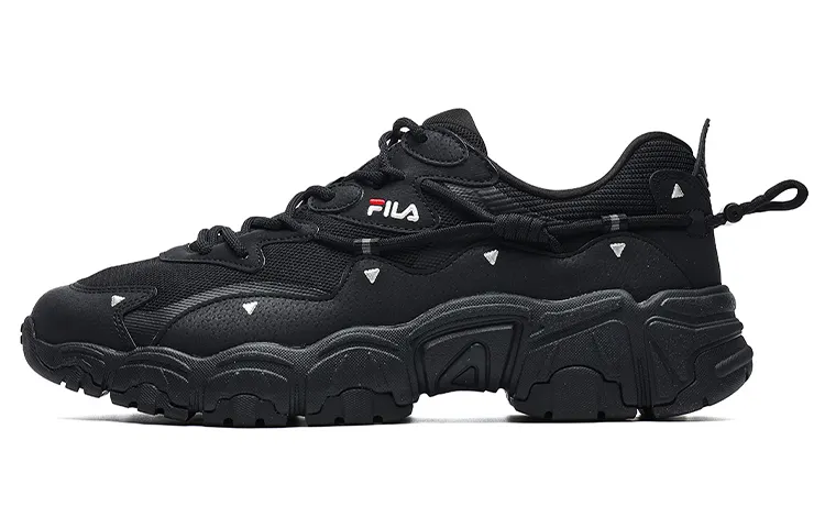 FILA Low Top Running Shoes 'Black White'