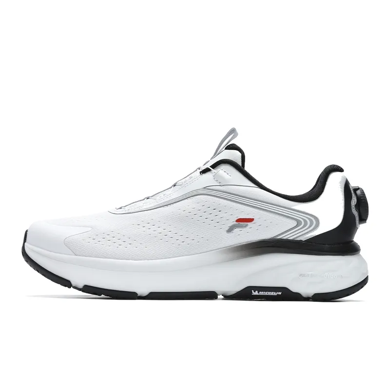 FILA BOA NUVOLE 2 Abrasion Resistant Breathable Low top Running Shoes Men's Distinguished White