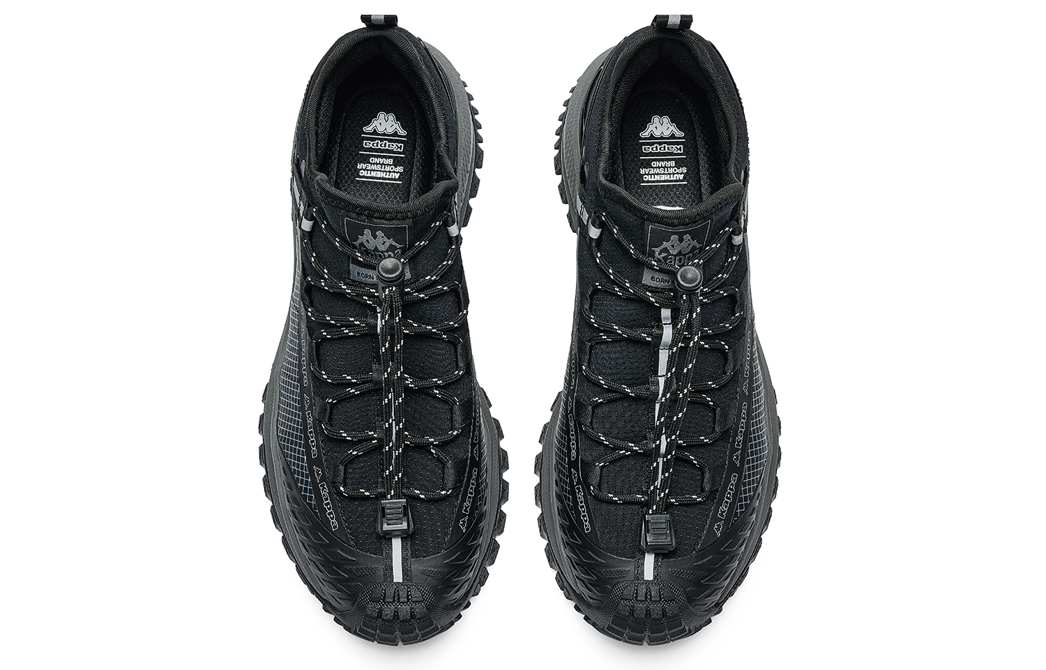 Kappa Height Increasing Abrasion Resistant Slip Resistant Low top Running Shoes Men’s Black Gray