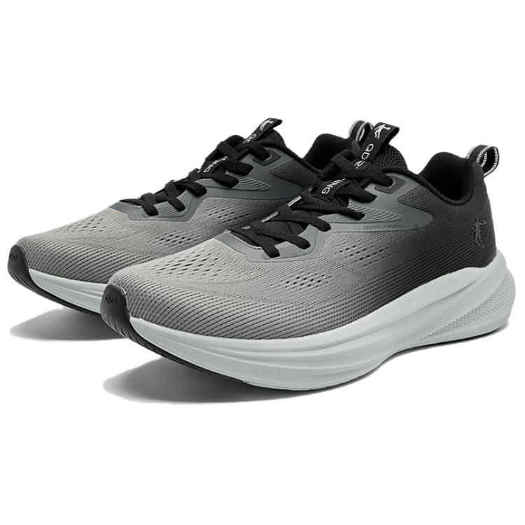 QIAODAN Abrasion Resistant Slip Resistant Low top Casual Running Shoes Men’s Gray Black
