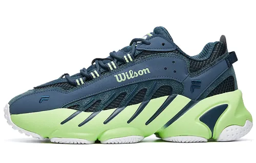 Wilson x FILA Ade Mesh, Textile Low top Running Shoes Men's Lake Blue