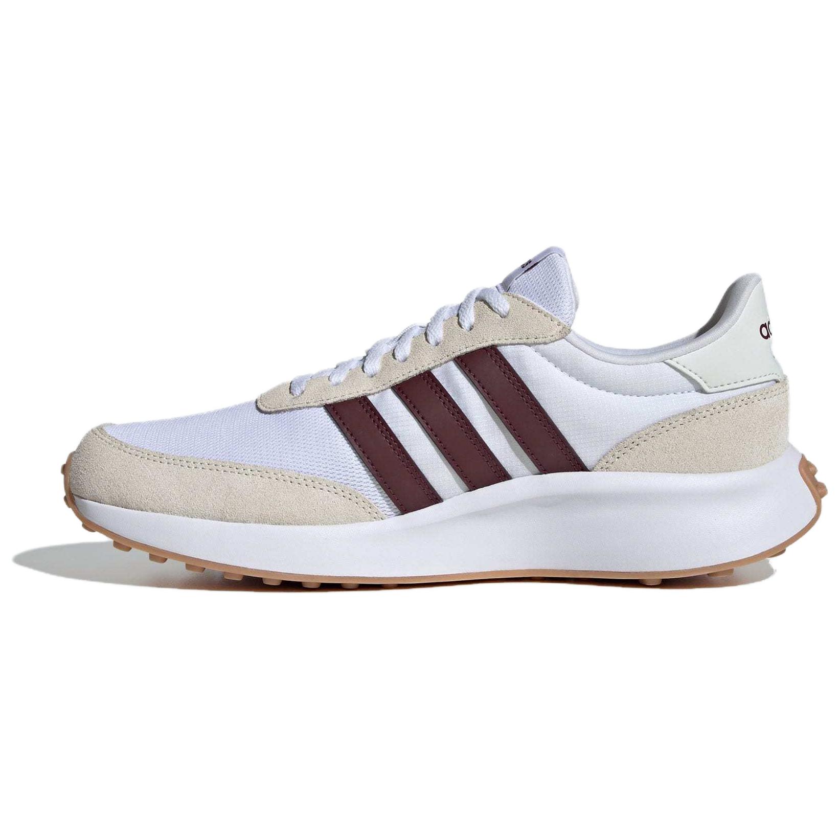 Adidas Run 70S Slip Resistant Abrasion Resistant Low top Casual Running Shoes Men's White