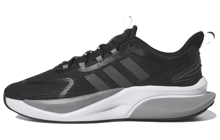 Мужские кроссовки adidas Alphabounce+ (черно-бело-серые)