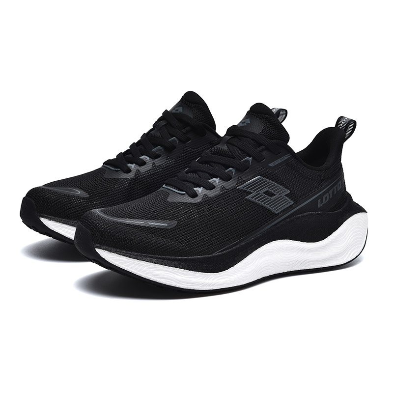 LOTTO Sports & Outdoors Slip Resistant Abrasion Resistant Low top Running Shoes Women’s Black White