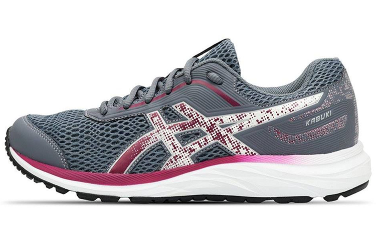 Asics Kabuki Cushioning Abrasion Resistant Breathable Low top Running Shoes Women's Gray