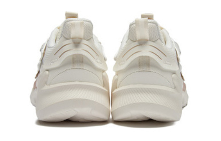 361° Mesh, Synthetic Leather Cushioning Abrasion Resistant Lightweight Low top Running Shoes Women’s White Gold