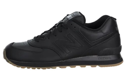New Balance NB 574 Leather Low top Running Shoes Men's Black